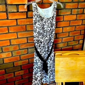 Black and white sleeveless dress. Never worn.